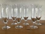 6 sierlijke Ambassador Leerdam Champagne Glazen, Ophalen of Verzenden