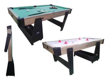Pooltafel / Airhockey TopTable Twist 2-1 Max Mobile, Wood beschikbaar voor biedingen
