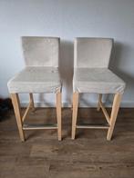 2 Barkrukken Ikea Henriksdal, Ophalen, Met voetsteun, 60 tot 90 cm, Zo goed als nieuw