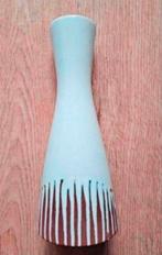 Vintage vaasje jaren '60 - Keramiek wit/bruin, Ophalen of Verzenden