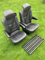 2 Stoelen met rails en isofix zelfbouw Camper,Bus,Cabine,., Caravans en Kamperen, Camper-accessoires, Ophalen, Zo goed als nieuw