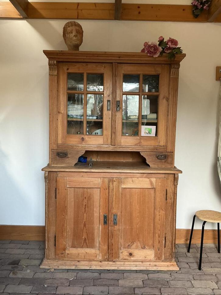 Oud grenen buffetkast, Huis en Inrichting, Kasten | Buffetkasten, Zo goed als nieuw, 150 tot 200 cm, 100 tot 150 cm, 50 tot 75 cm
