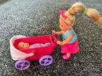 Evi love kinderwagen met baby en accessoires, Kinderen en Baby's, Speelgoed | Poppen, Ophalen of Verzenden, Zo goed als nieuw