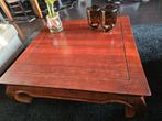 Vierkante Opium Tafel 1x1m, Huis en Inrichting, Tafels | Salontafels, Gebruikt, Vierkant, Ophalen of Verzenden, Oosters