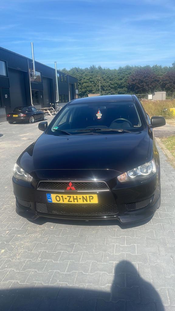 Mitsubishi Lancer 1.5 Mivec Sports Sedan 2008 Zwart, Auto's, Mitsubishi, Particulier, Lancer, Benzine, B, Sedan, Handgeschakeld