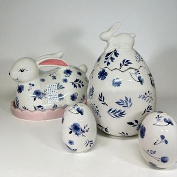 Pasen keuken set voorraadpot, botervloot & peper zout potjes beschikbaar voor biedingen