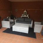Hardhouten loungeset, Ophalen, 5 zitplaatsen, Hardhout, Zo goed als nieuw