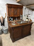 Bar/toog met achterkast incl rvs en tap, Ophalen, Zo goed als nieuw