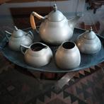 Art deco tinnen theeservies, Ophalen of Verzenden