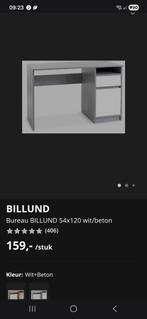 JYSK Billund Kinderbureau - Grijs/Wit - Zo goed als nieuw, Ophalen, Zo goed als nieuw, Bureau