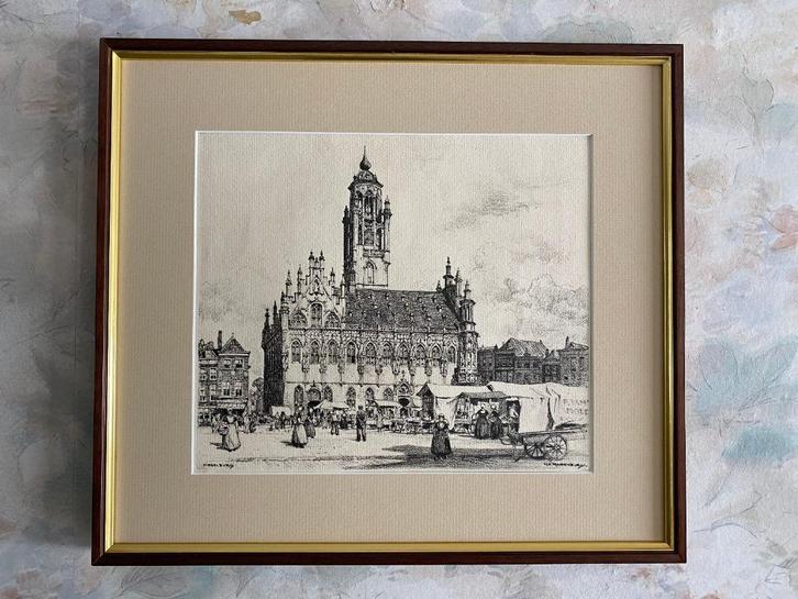 H.E.   Roodenburg  .   1895  -  1987, Antiek en Kunst, Kunst | Litho's en Zeefdrukken, Ophalen of Verzenden
