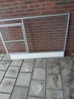Voorfront  van aluminium  met deurtje, Dieren en Toebehoren, Ophalen, Zo goed als nieuw, Aluminium, Volière