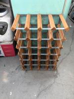 Wijnrek hout - metaal, Ophalen, 5 tot 15 flessen, Zo goed als nieuw, Minder dan 50 cm