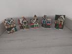Dickensville 5 leuke huisjes voor kerstdorp, Ophalen of Verzenden, Gebruikt