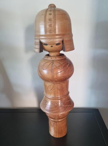 Mooie "Haniwa Bunjin" kokeshi van Sansaku Sekiguchi 36 cm beschikbaar voor biedingen