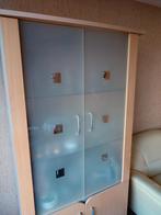 Kast met glazen deuren, Ophalen, 50 tot 100 cm, Glas, 150 tot 200 cm