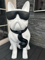 Groot Dierenbeeld Hond met Zonnebril - 107 cm, Tuin en Terras, Tuinbeelden, Ophalen, Gebruikt, Kunststof, Dierenbeeld