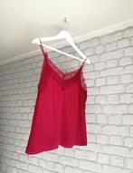 Bordeaux top met kant, Kleding | Dames, Nieuw, Ophalen of Verzenden, Onbekend, Zonder mouw