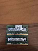 Samsung 4GB PC3L-12800S laptop ramgeheugen 2 stuks, Computers en Software, RAM geheugen, DDR3, Ophalen of Verzenden, Zo goed als nieuw