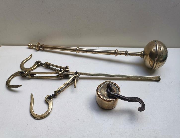 3 koperen attributen, Antiek en Kunst, Antiek | Koper en Brons, Ophalen of Verzenden