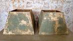 Groen en goud lampenkappen in patina stijl, Donyavimin@gmail.com, Rond, Ophalen of Verzenden, Zo goed als nieuw