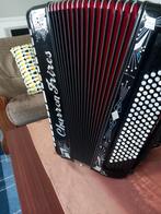 Charron Frères Accordeon - 120 Bas, Muziek en Instrumenten, Accordeons, Overige merken, Gebruikt, 120-bas, Met riemen