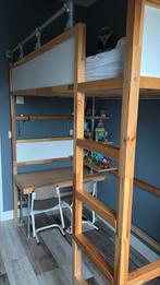 Ikea Kura bed DIY hoogslaper met bureau en matras, Ophalen, Gebruikt