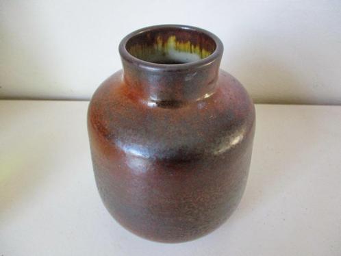 Vintage Zaalberg vaas met rode en bruine glazuren, Antiek en Kunst, Antiek | Keramiek en Aardewerk, Ophalen of Verzenden