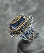 Zilveren ring met saffier – Tijdloos en stijlvol! - € 169, Heer, Nieuw, Ophalen of Verzenden, Nvt