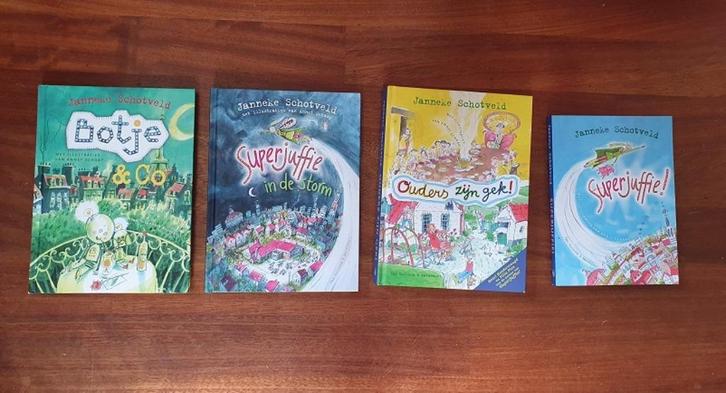 Janneke Schotveld  – o.a.  Superjuffie, Boeken, Kinderboeken | Jeugd | onder 10 jaar, Zo goed als nieuw, Fictie algemeen, Ophalen of Verzenden
