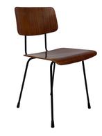 Vintage Gispen 1262 Teak Eetkamerstoel Cordemeijer Design, Huis en Inrichting, Stoelen, Vintage Gispen, Bruin, Vintage Gispen