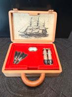 Zilveren Duikattributen in Houten Doosje, Ophalen of Verzenden, Zilver