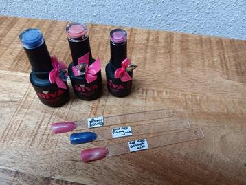 3x Diva gellac Cateye kleuren beschikbaar voor biedingen