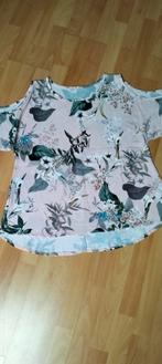 Roze Blouse/top met Bloemenprint - Maat M, Maat 38/40 (M), Ophalen of Verzenden, Roze, Onbekend