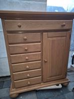 Eiken Meidenkast, Ophalen, Gebruikt, Met deur(en), Eikenhout