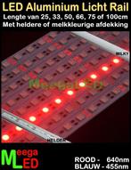 LED Profiel Rigid Strip Bar Rail 25 - 100 cm SMD5630 - Rood, Ophalen of Verzenden, Nieuw, LEDverlichtingsprofiel