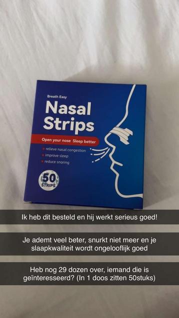 Nasal neusstrips - beter ademen beschikbaar voor biedingen