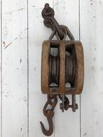 Oude katrol., Antiek en Kunst, Ophalen of Verzenden