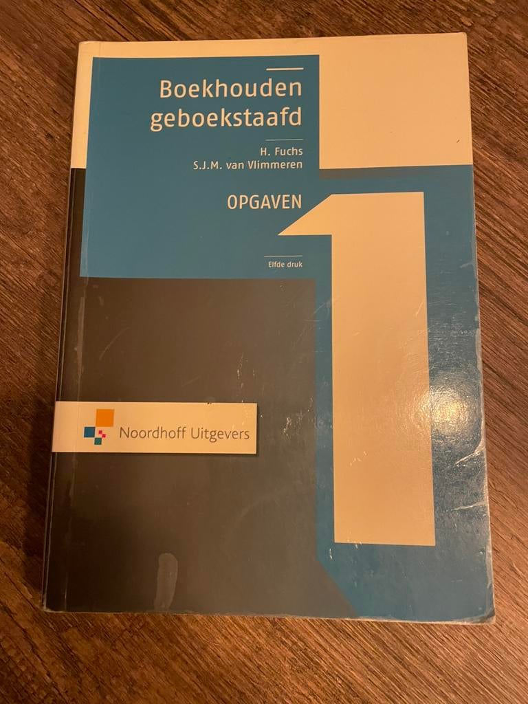 Boekhouden geboekstaafd opgaven, Ophalen of Verzenden, Beta, Zo goed als nieuw, HBO