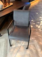 Eetkamerstoelen op wieltjes, 4 stuks, Ophalen, Zo goed als nieuw, Vier, Metaal