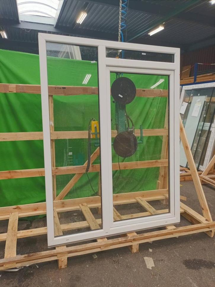 Kunststof Vast draaikiep vast kozijn  b157,6 x -1913-, Doe-het-zelf en Verbouw, Kozijnen en Schuifpuien, Nieuw, Raamkozijn, Kunststof