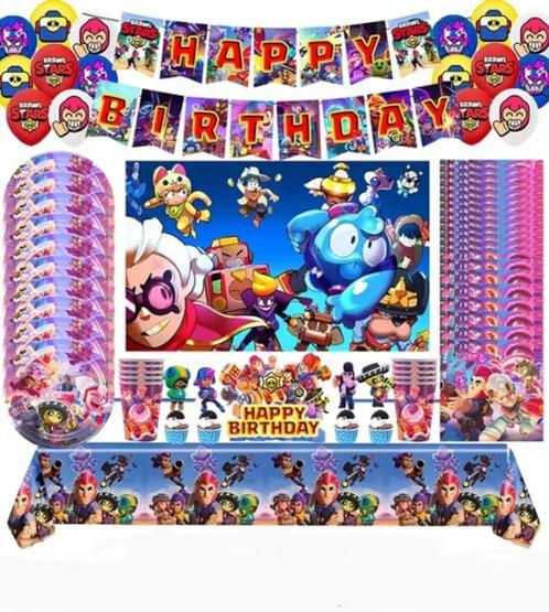 Brawl Stars - XXL - Brawl Stars feestartikel - Verjaardagset, Hobby en Vrije tijd, Feestartikelen, Nieuw, Feestartikel, Verjaardag