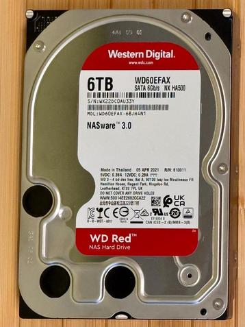 WD Red 6TB (256MB cache; WD60EFAX; SMR) [1 beschikbaar] beschikbaar voor biedingen
