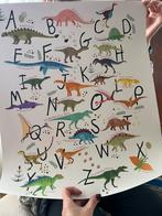 Dino alfabet poster, Kinderen en Baby's, Kinderkamer | Inrichting en Decoratie, Ophalen of Verzenden, Zo goed als nieuw, Wanddecoratie