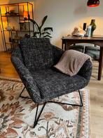 Antraciete/grijze fauteuil (Riverdale), Huis en Inrichting, Fauteuils, Ophalen, Minder dan 75 cm, Zo goed als nieuw, 75 tot 100 cm