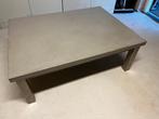 Salontafel betonlook, RVS-onderstel, Ophalen, 100 tot 150 cm, 50 tot 100 cm, Zo goed als nieuw