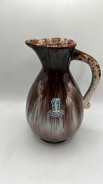 Bay Keramik kannetje in bruin/turkoos, West Germany., Antiek en Kunst, Ophalen of Verzenden