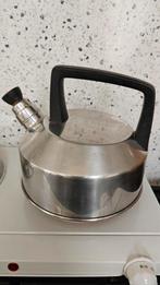 RVS retro vintage fluitketel waterketel, Ophalen of Verzenden, Gebruikt, Rvs