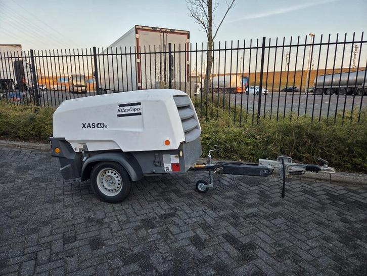 ATLAS COPCO XAS48 met GENERATOR, Doe-het-zelf en Verbouw, Compressors, Gebruikt, 6 tot 10 bar, 100 liter of meer, 800 liter/min of meer