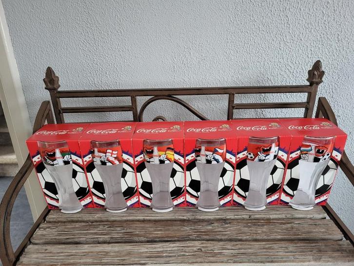 Complete set Coca-Cola EURO 2012 Glazen Set (6 stuks), Verzamelen, Glas en Borrelglaasjes, Nieuw, Frisdrankglas, Ophalen